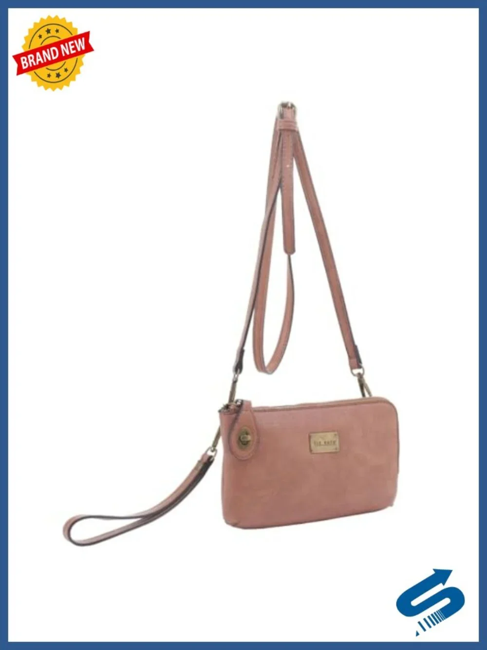 Tina Wristlet Wallet for Women - Faux Leather Convertible Clutch Shoulder Bag